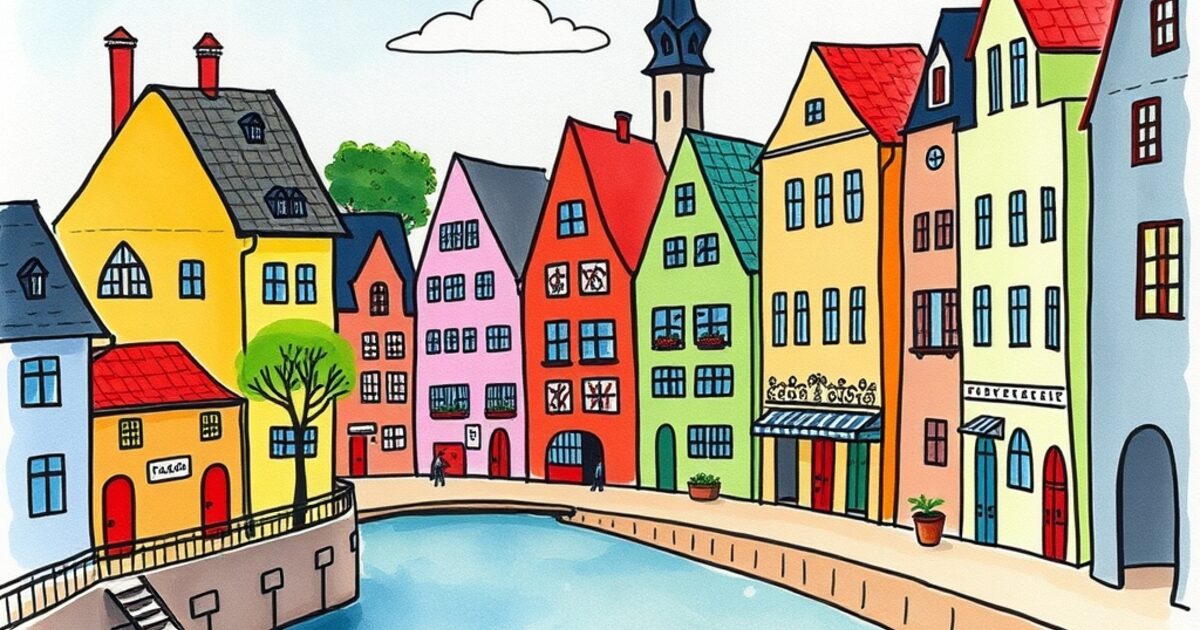 🎨 Strasbourg imagined by a child