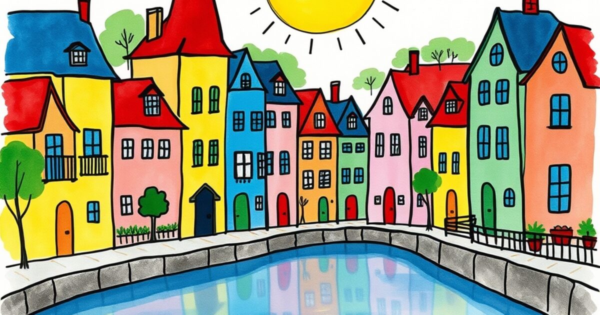 🎨 Villepreux imagined by a child
