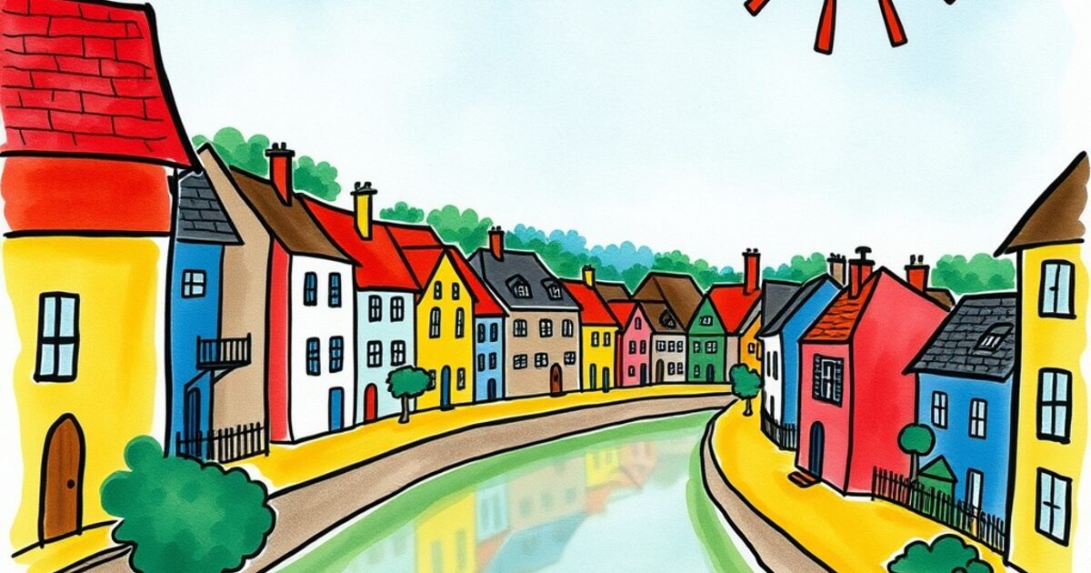 🎨 Voisins-le-Bretonneux imaginada por un niño