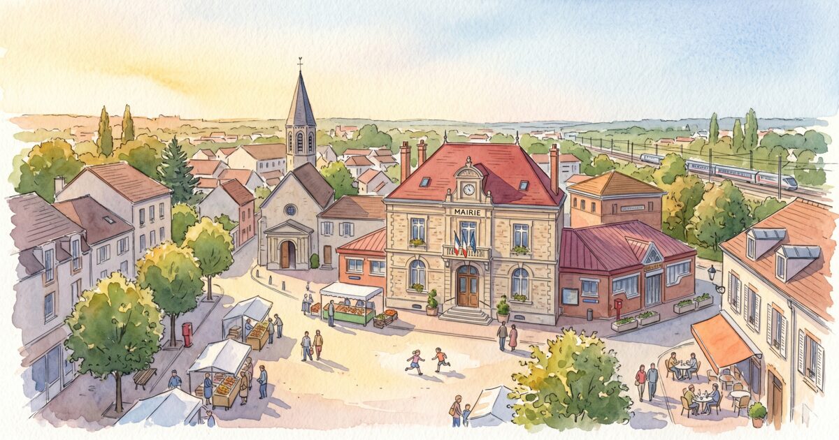 Aquarelle d’Achères