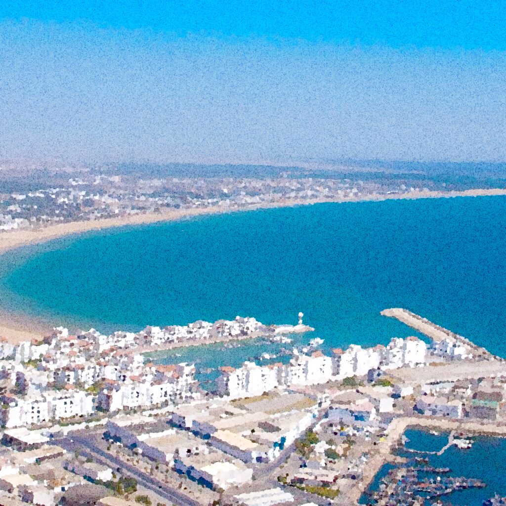 Agadir — watercolour — Maroc