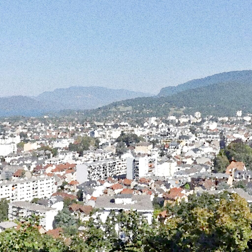 Aix-les-Bains — aquarelle — France