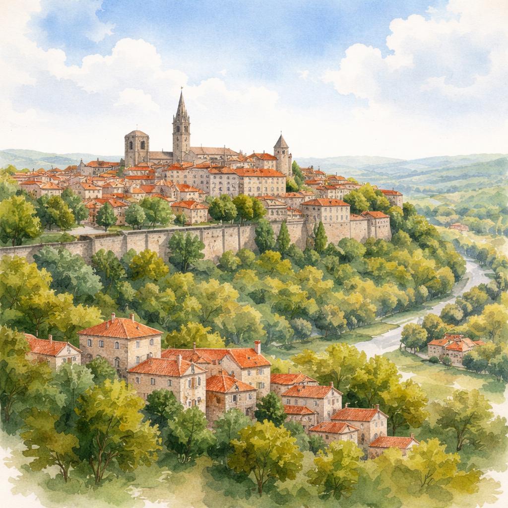 Angoulême — aquarelle — France