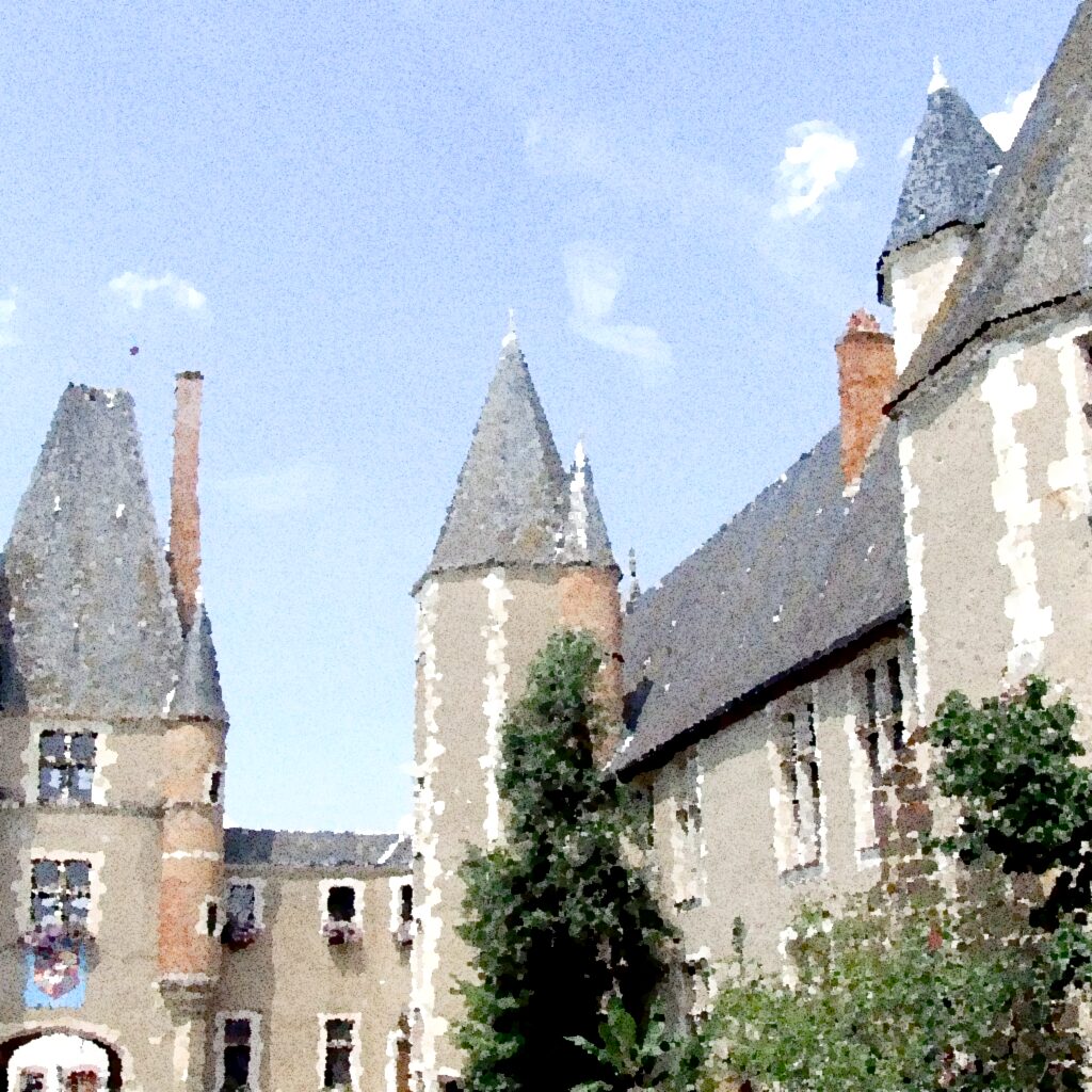 Aubigny-sur-Nère — aquarelle — France