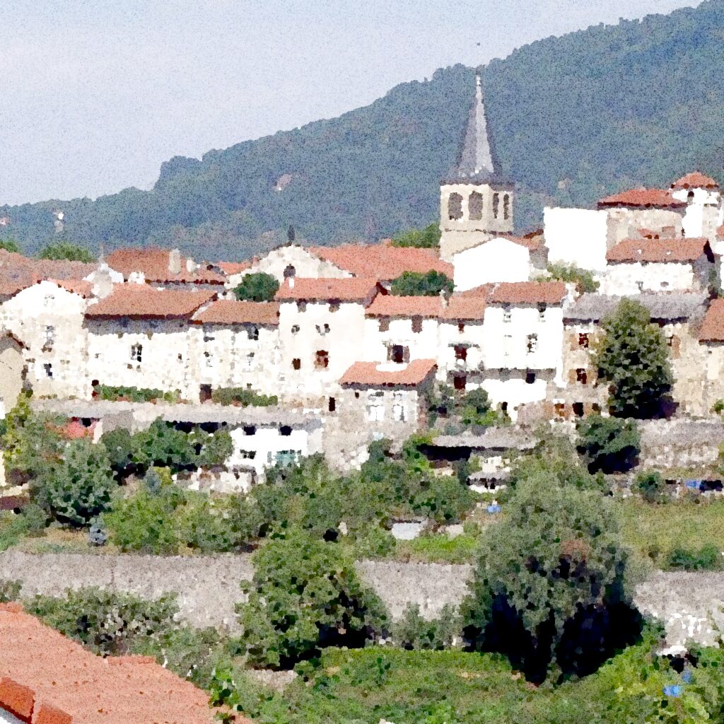 Aurec-sur-Loire — aquarelle — France