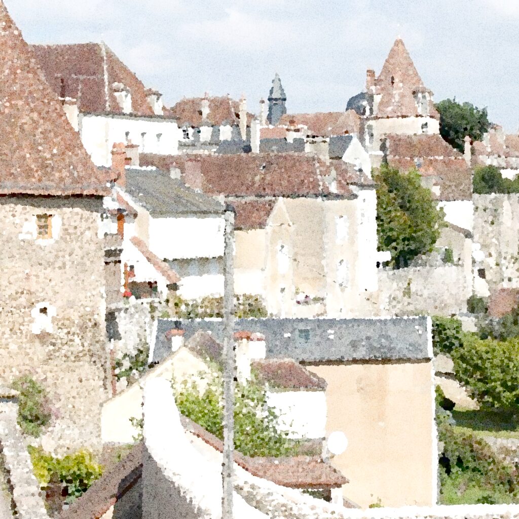 Avallon — aquarelle — France