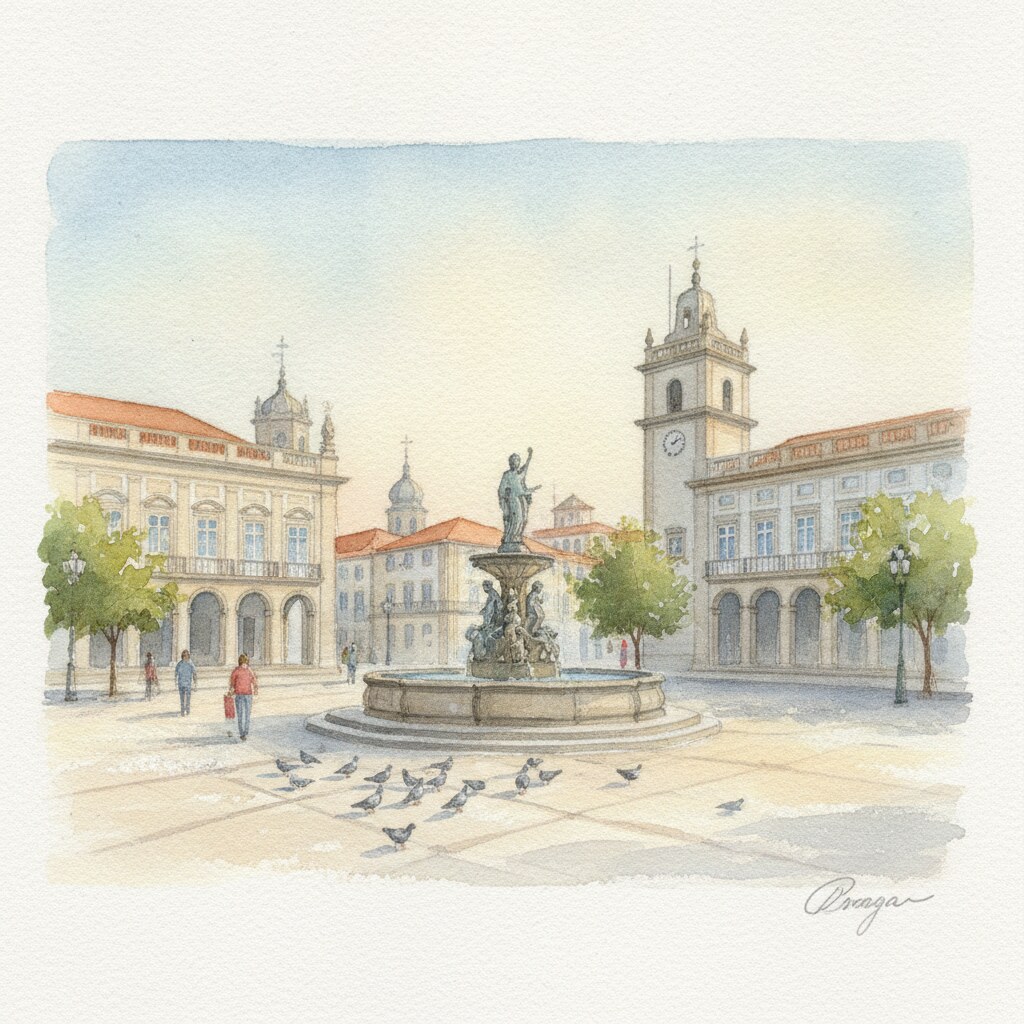 Braga — aquarelle — Portugal