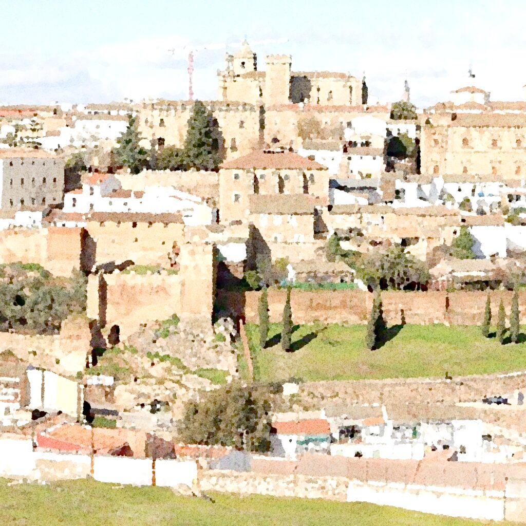 Cáceres — acuarela — España