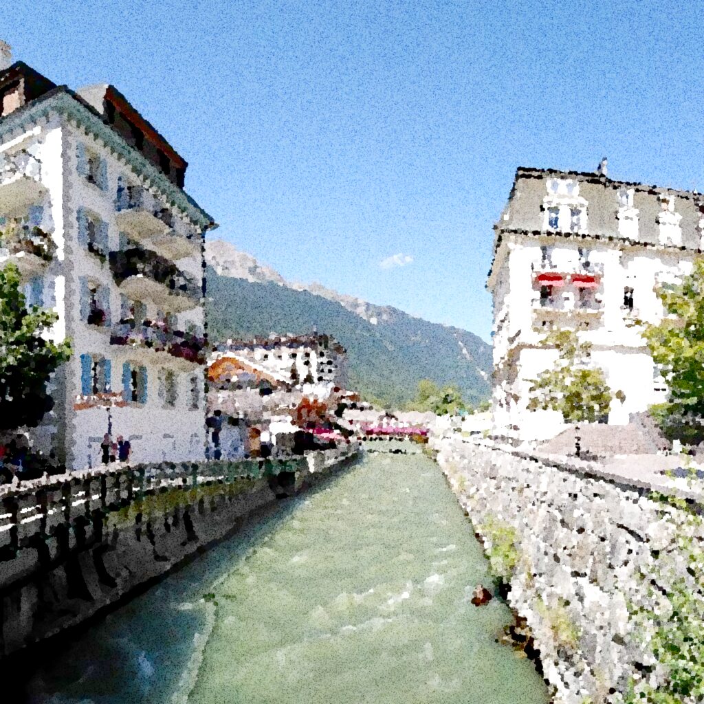 Chamonix-Mont-Blanc — aquarelle — France