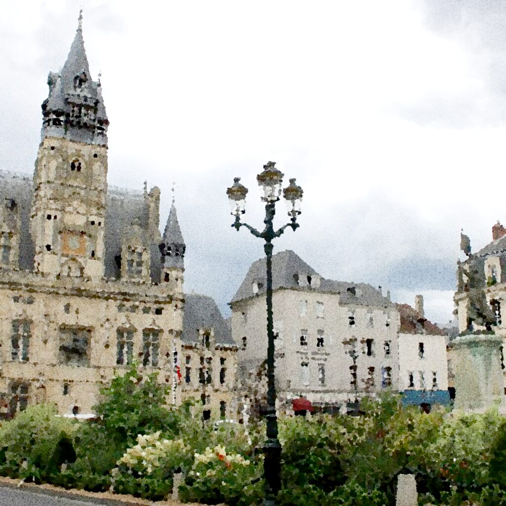 Compiègne — aquarelle — France