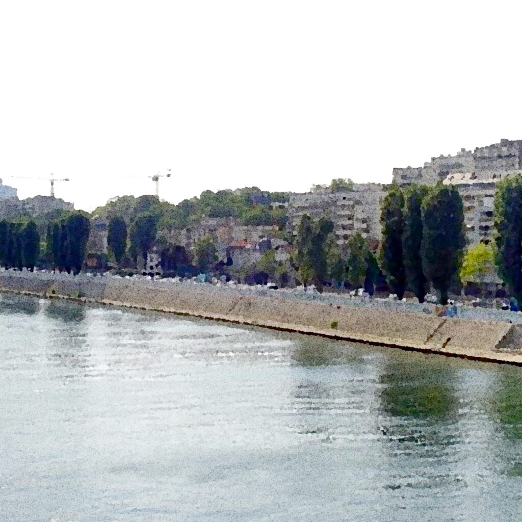Courbevoie — aquarelle — France