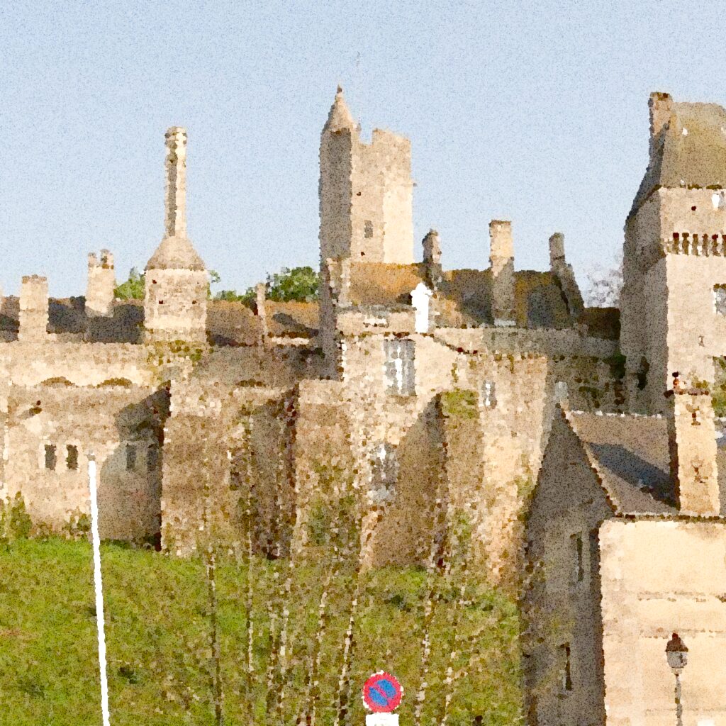 Creully sur Seulles — aquarelle — France