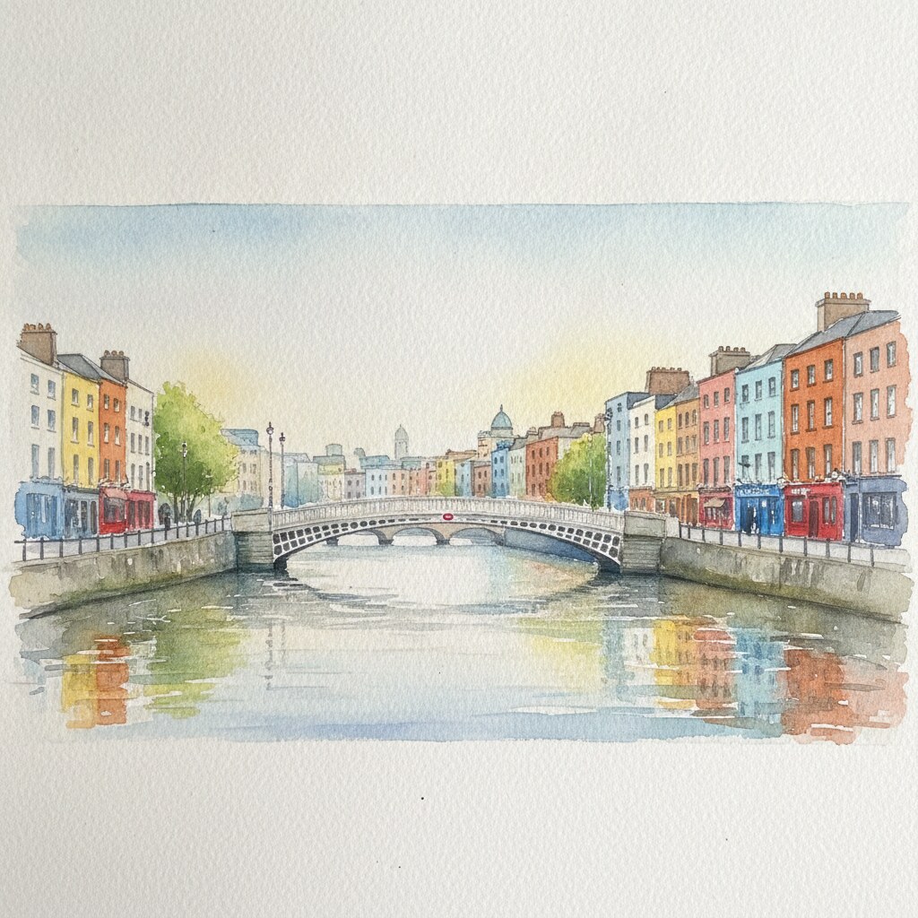 Dublin — watercolour — Ireland