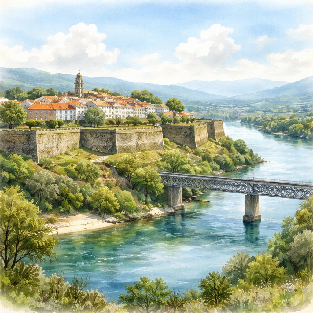 Elvas — aquarelle — Portugal