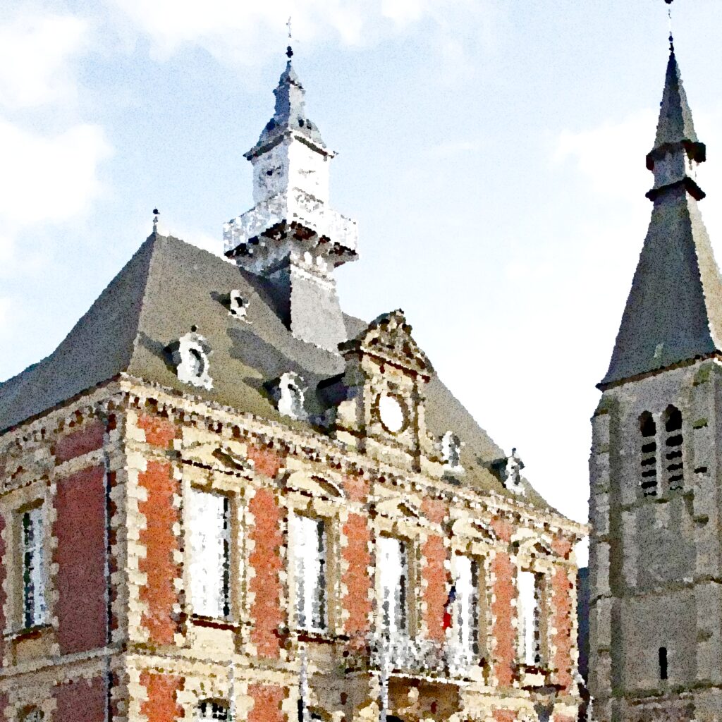 Étrépagny — aquarelle — France