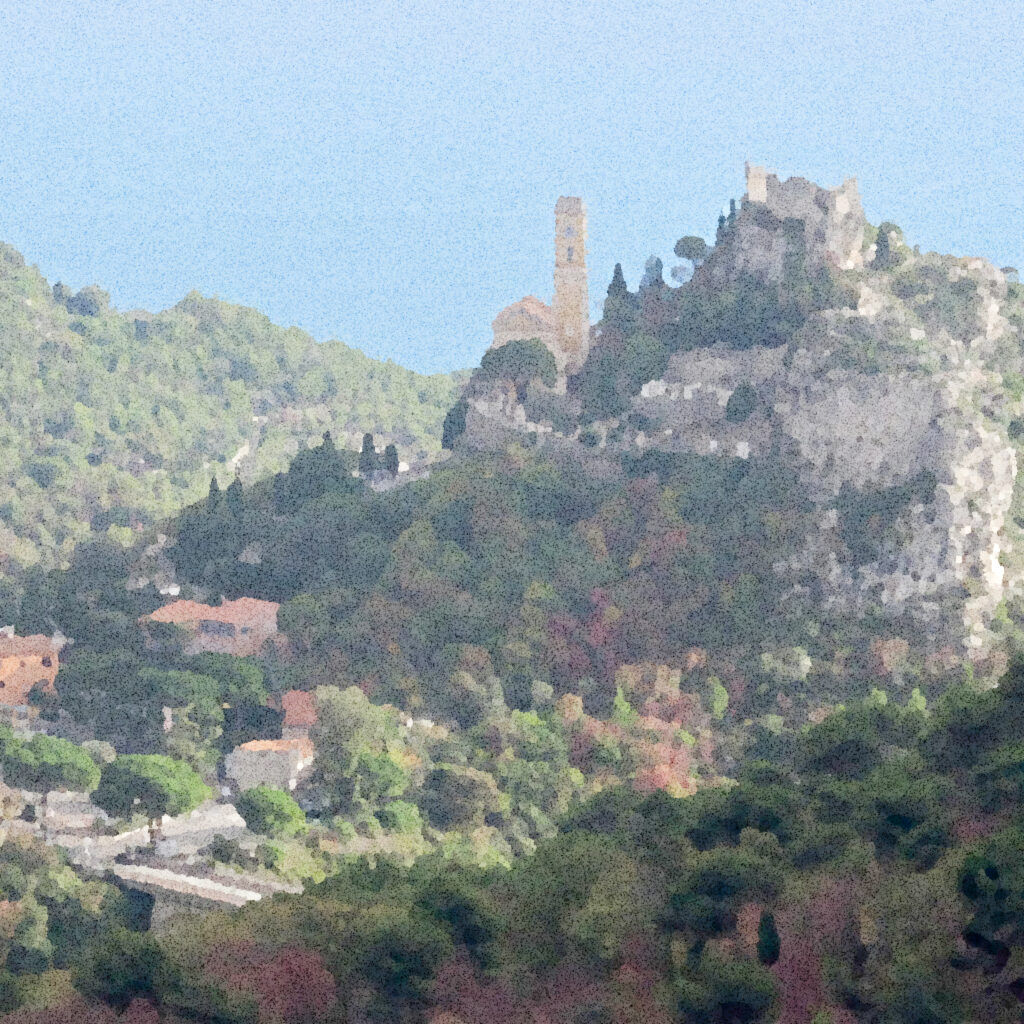 Èze — aquarelle — France