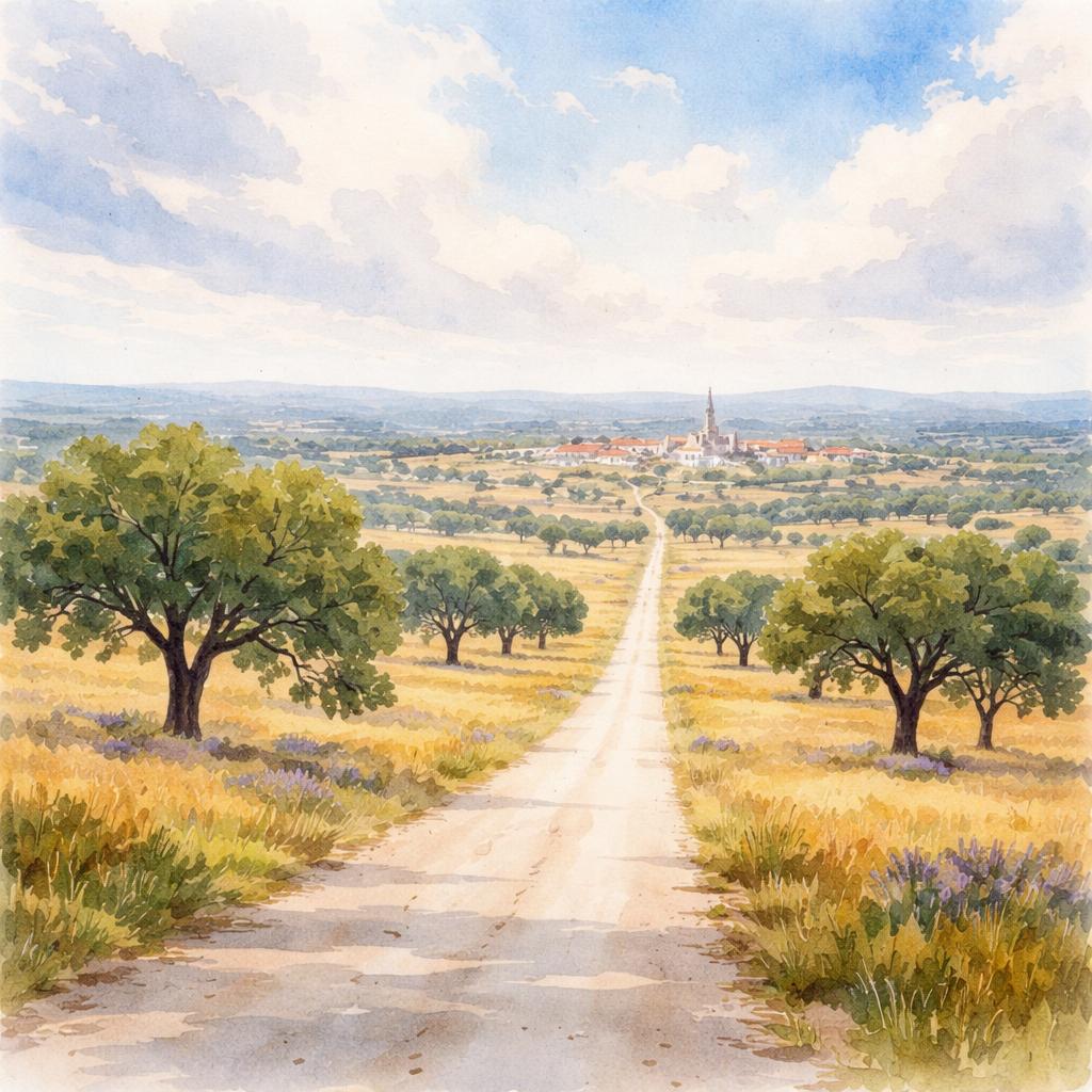 Grândola — aquarelle — Portugal