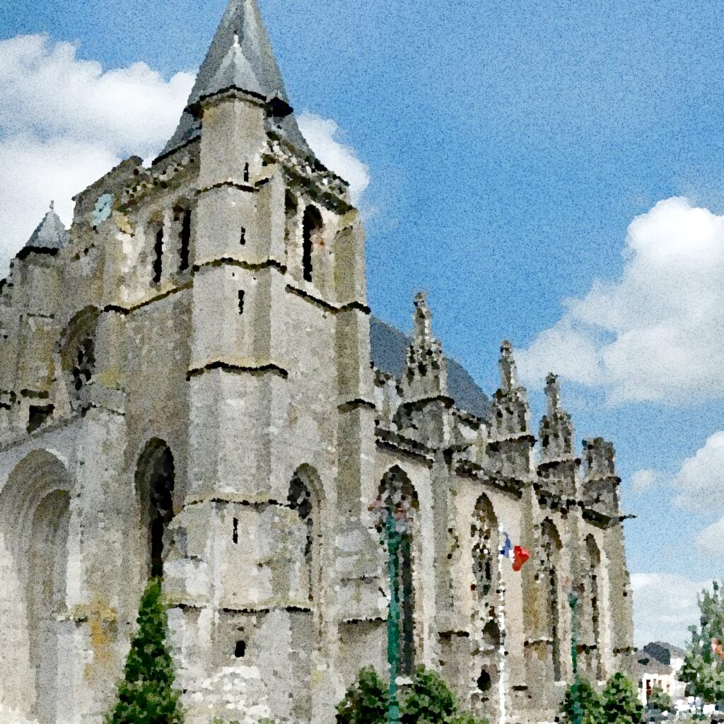Le Neubourg — aquarelle — France