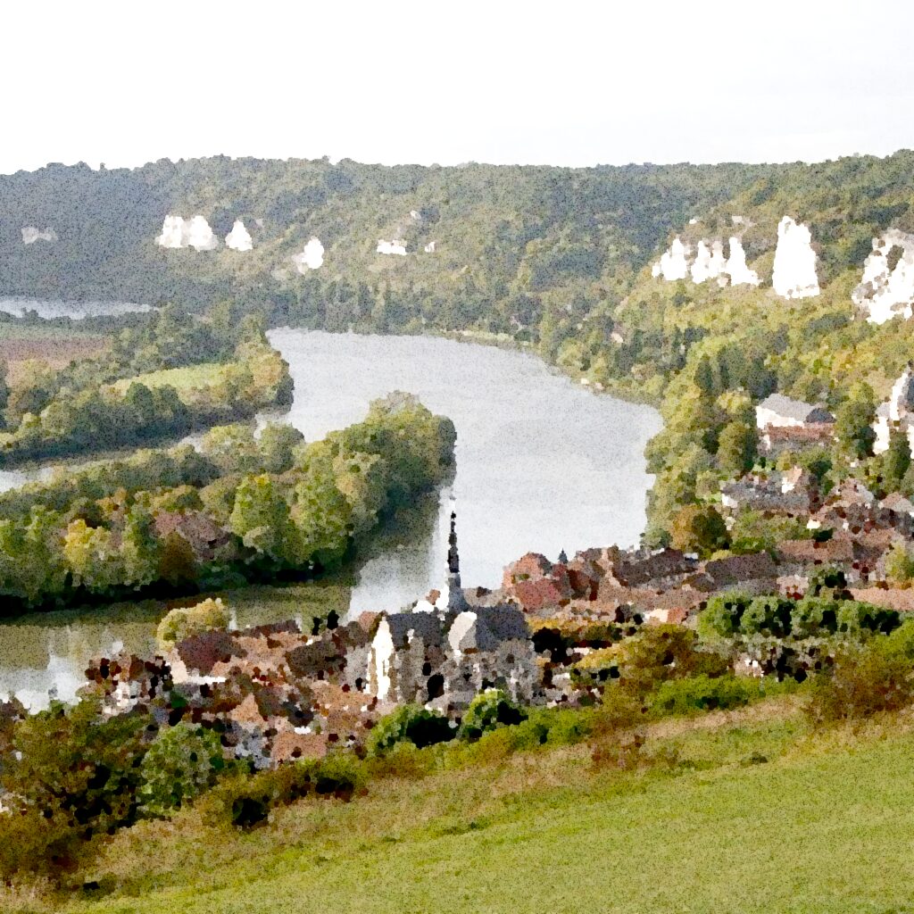Les Andelys — aquarelle — France
