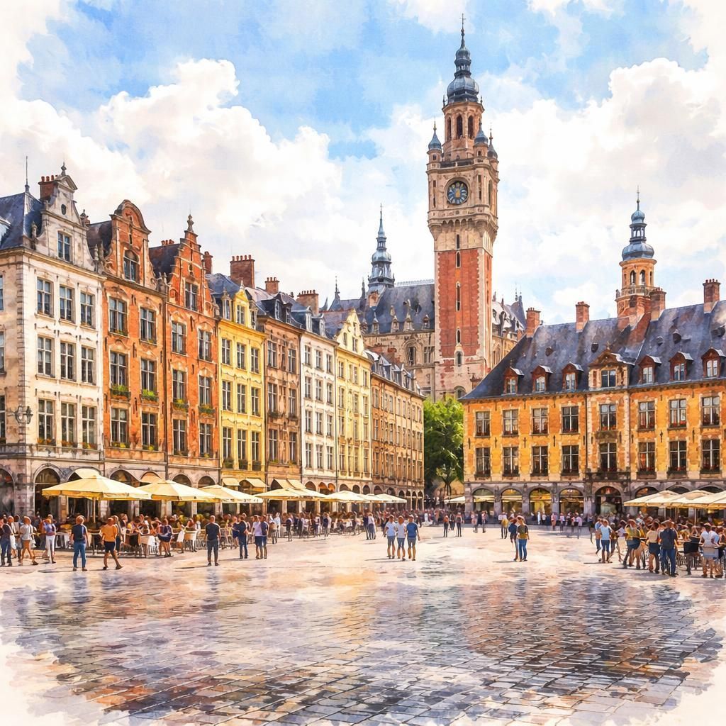 Lille — aquarelle — France