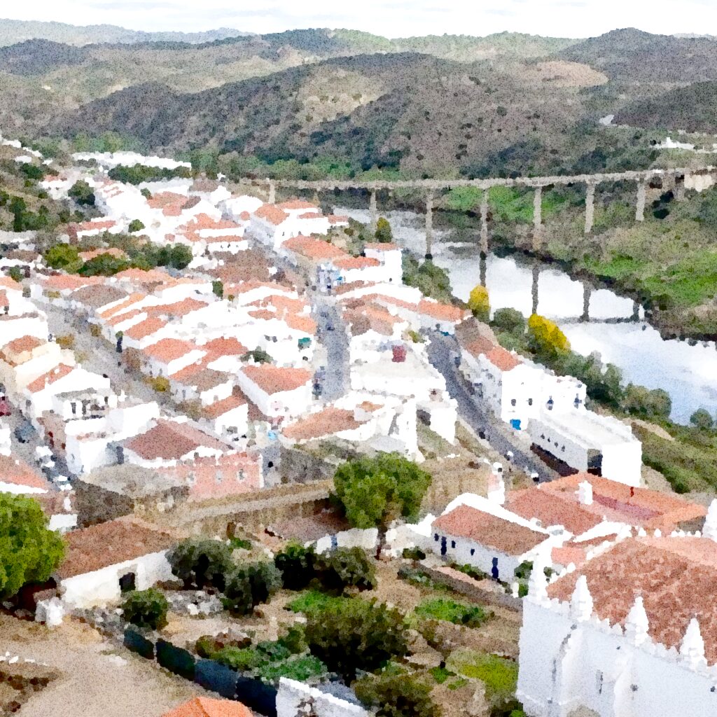 Mértola — aquarelle — Portugal