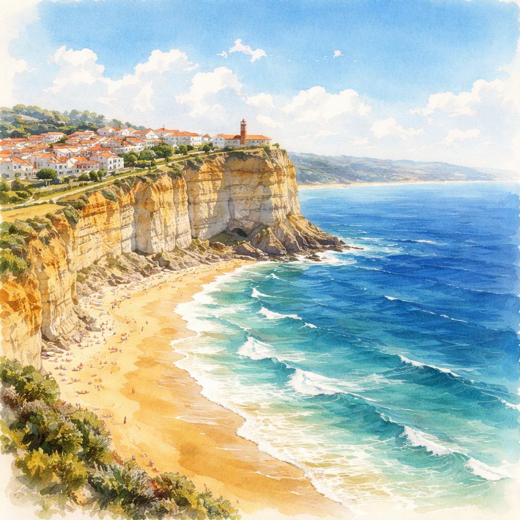 Nazaré — aquarelle — Portugal