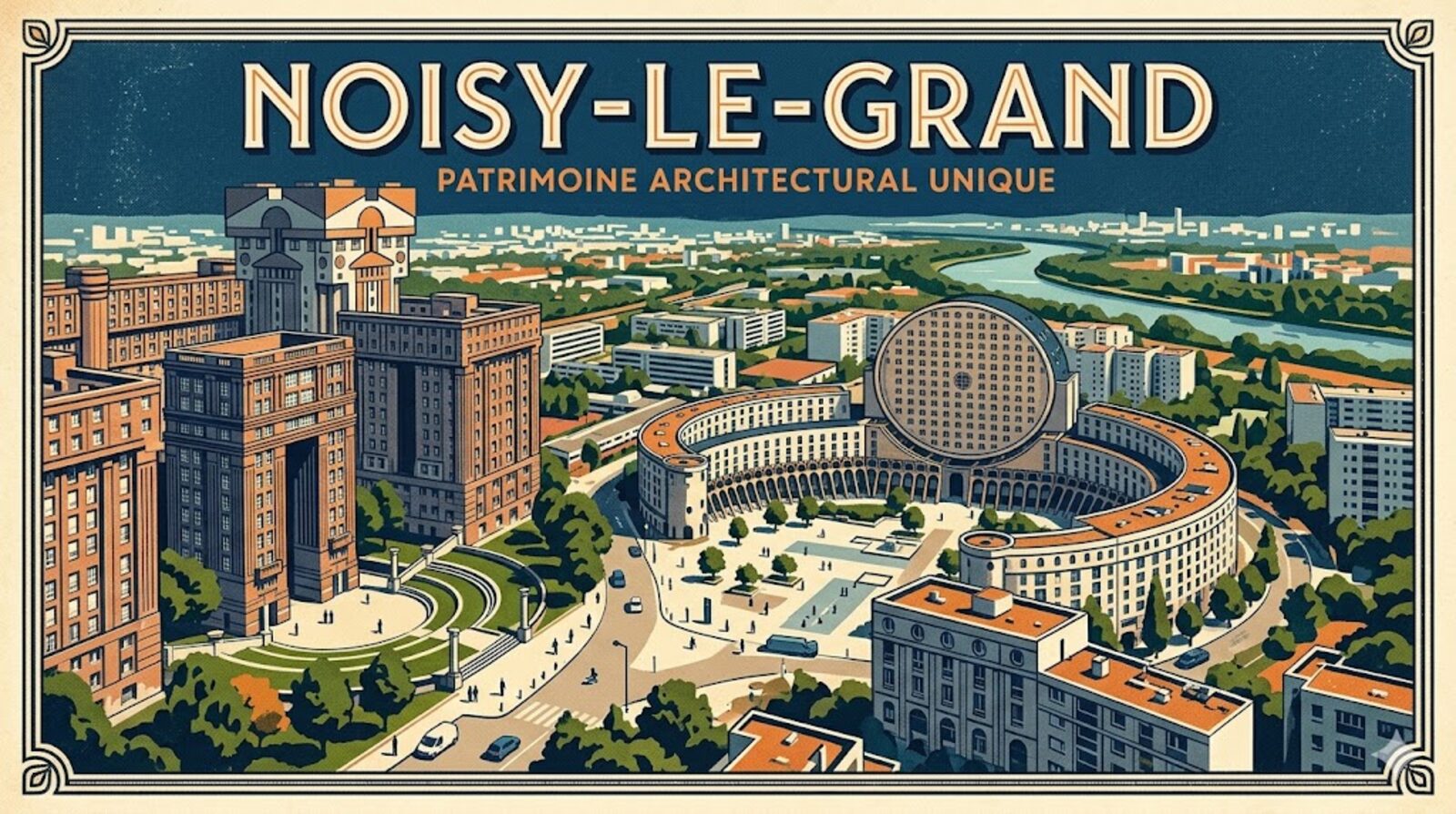 Aquarelle de Noisy-le-Grand