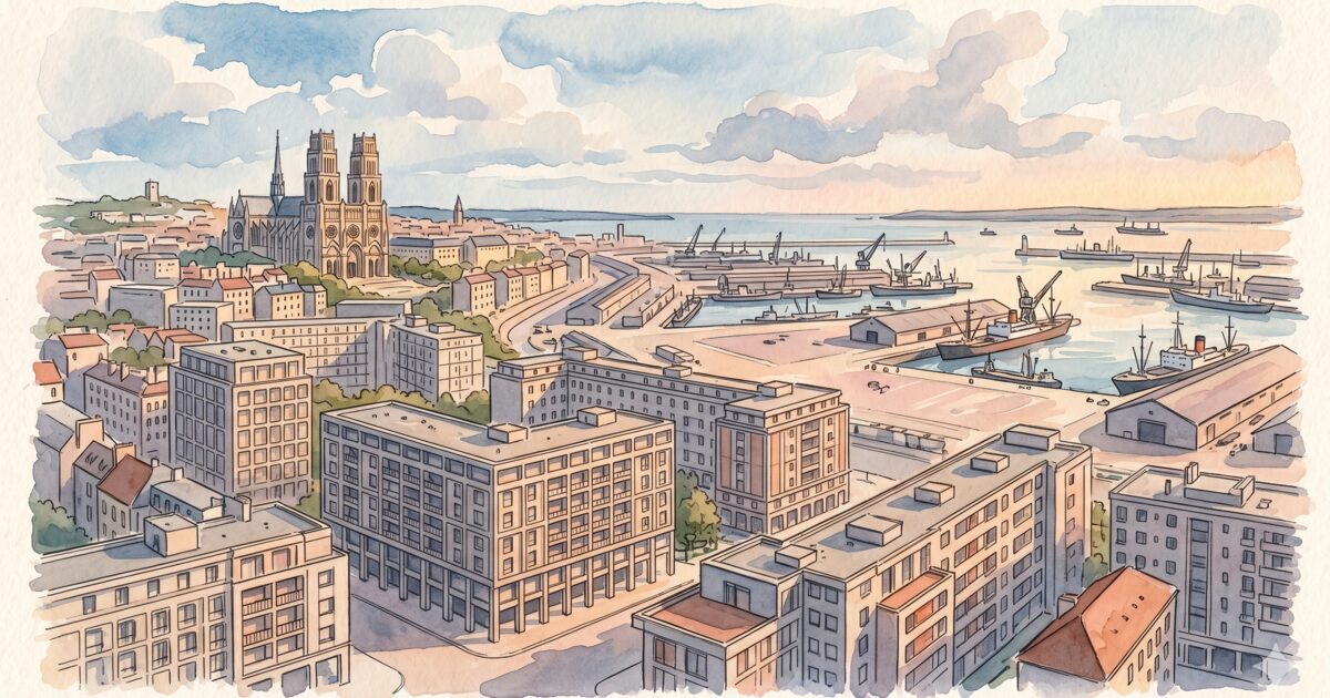 Aquarelle de Orléans