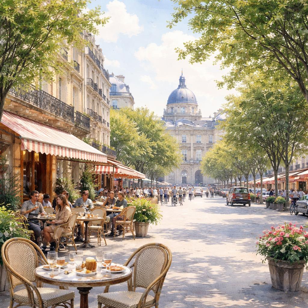 Paris 6e — aquarelle — France