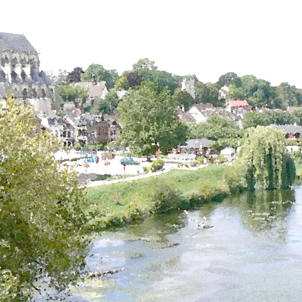 Pont-de-l'Arche — aquarelle — France