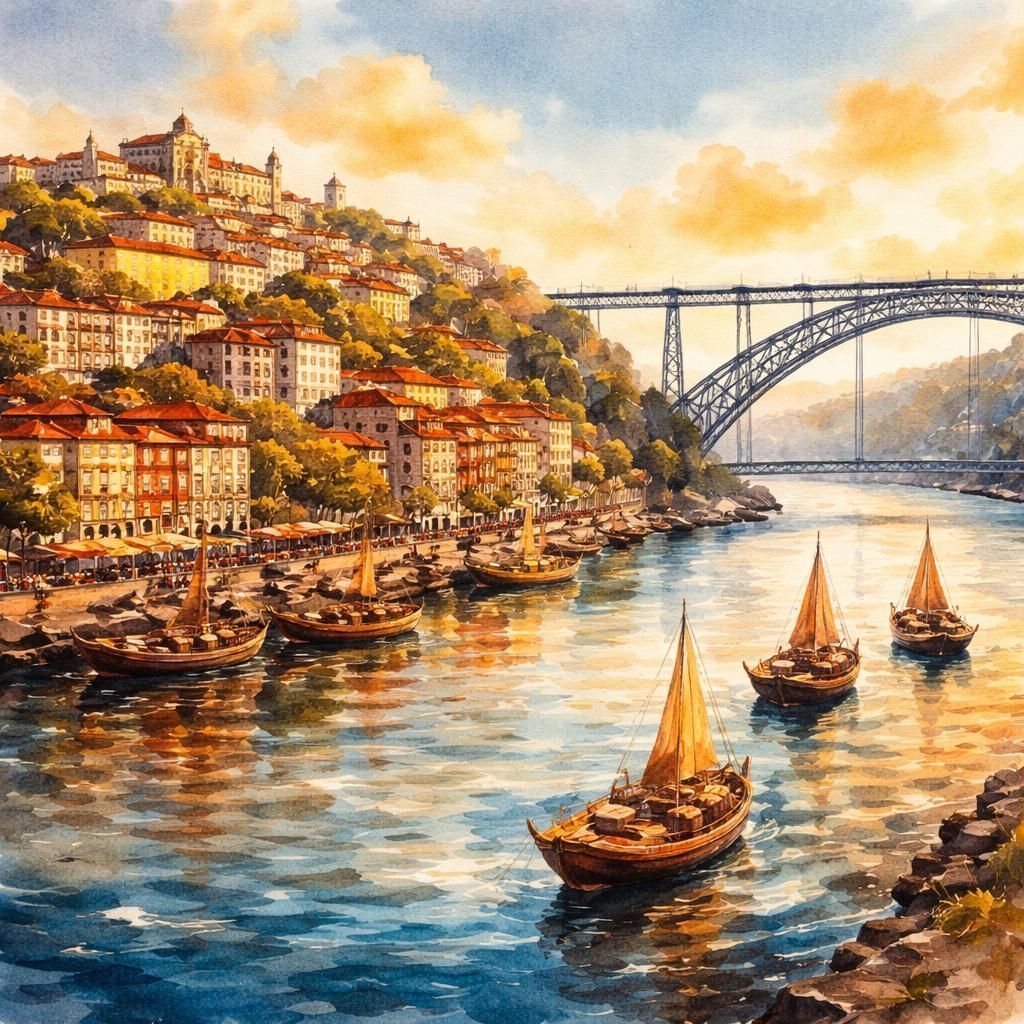 Aquarelle de Porto