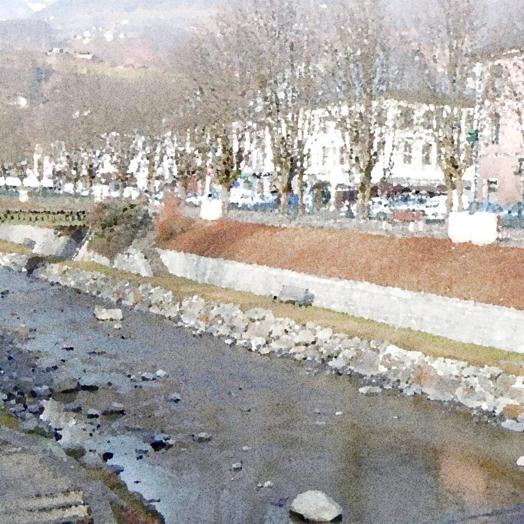 Sallanches — aquarelle — France