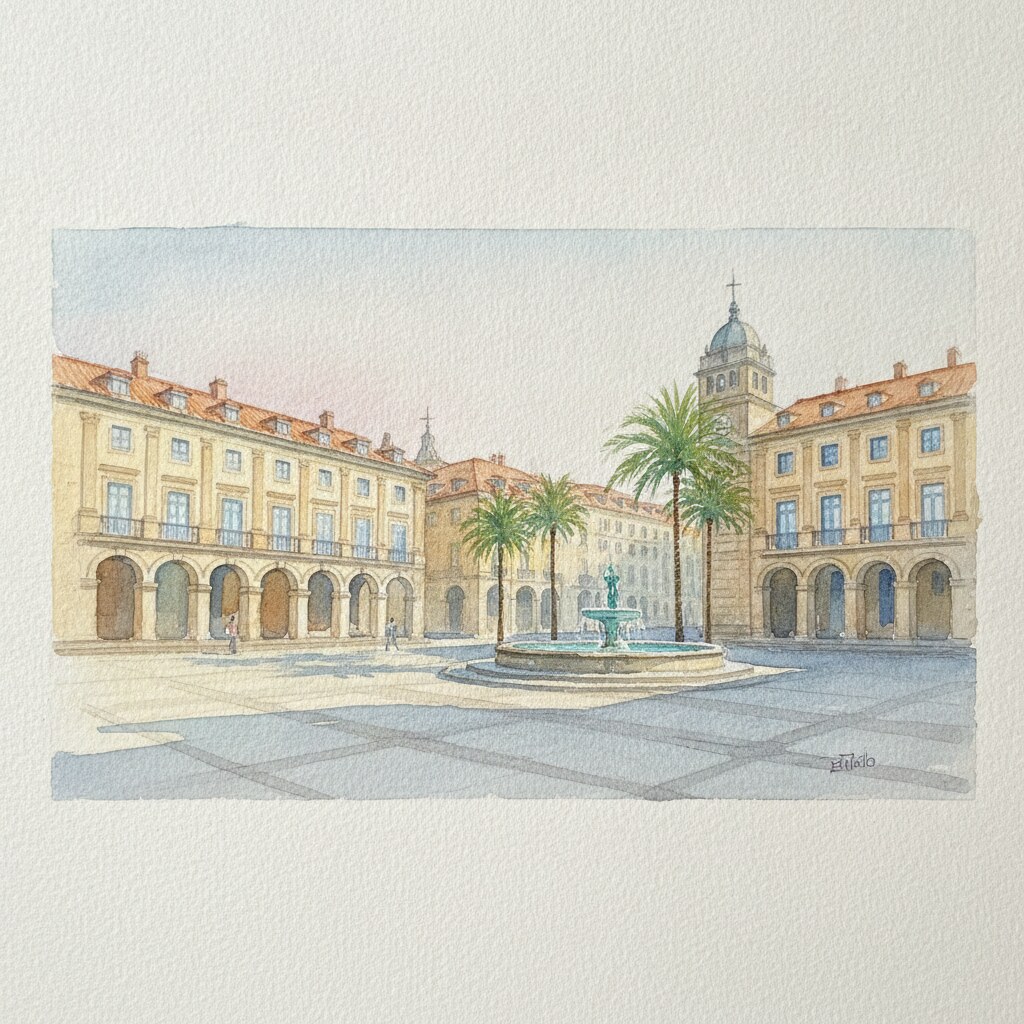 Santander — acuarela — España