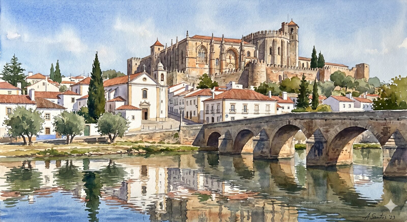 Aguarela de Tomar
