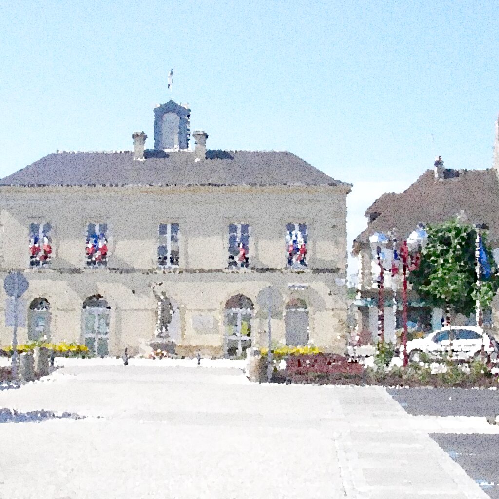 Troarn — aquarelle — France