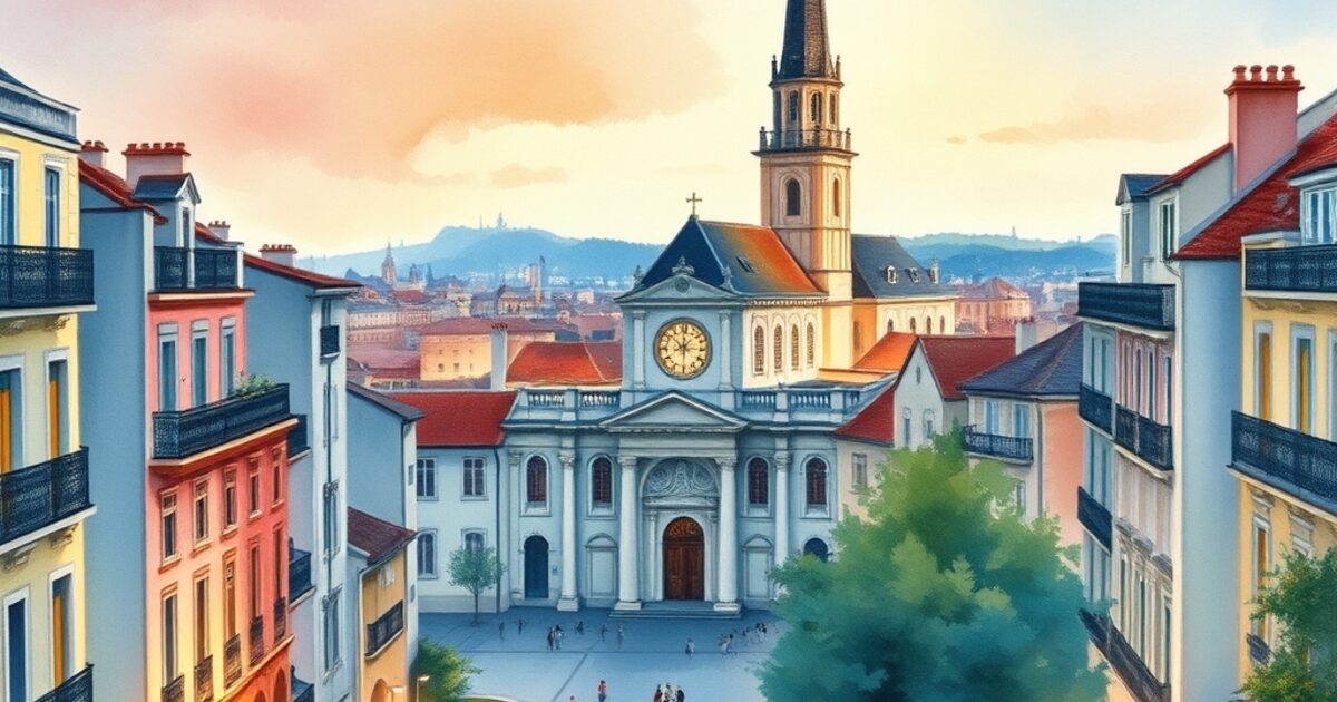 Ville de Madrid — acuarela — España